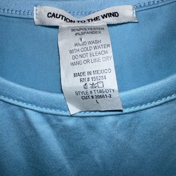 CAUTION TO‎ THE WIND Women’s Cinch Waist Sleeveless Top Size Large - Picture 3 of 3